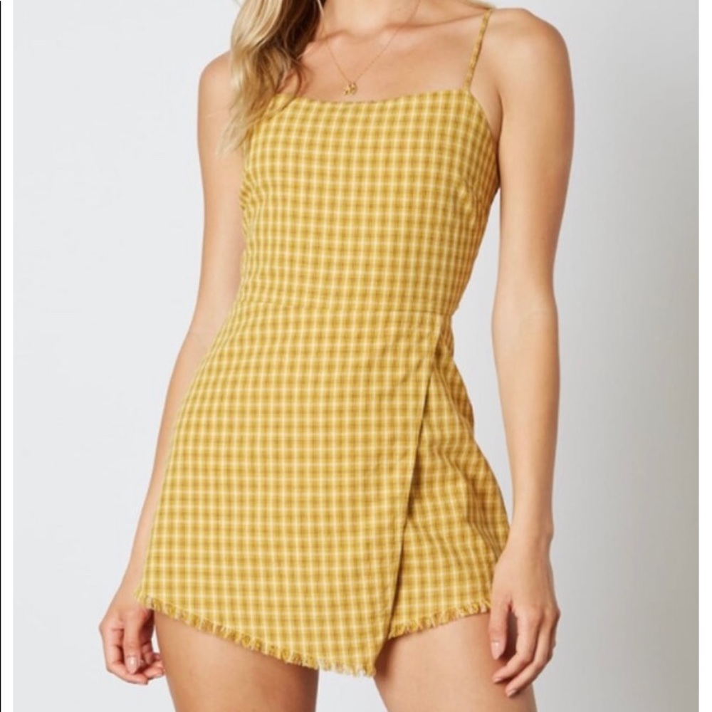 Short Romper Mustard color checker
